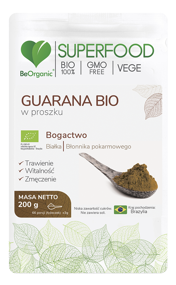 Guarana BIO w proszku 200g – Aliness